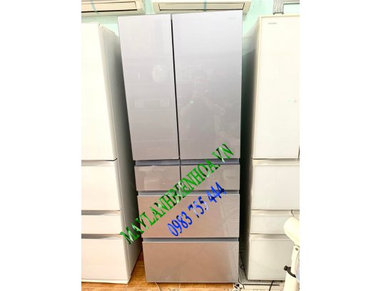 Tủ Lạnh Nội Địa Nhật Aqua inverter AQR-FG50C(S) ,495L, Gương cảm ứng