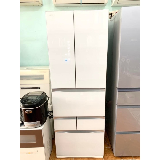 Tủ Lạnh Nội Địa Nhật Inverter Toshiba GR-R510FZ (UW) 508L ,Gương Cảm Ứng